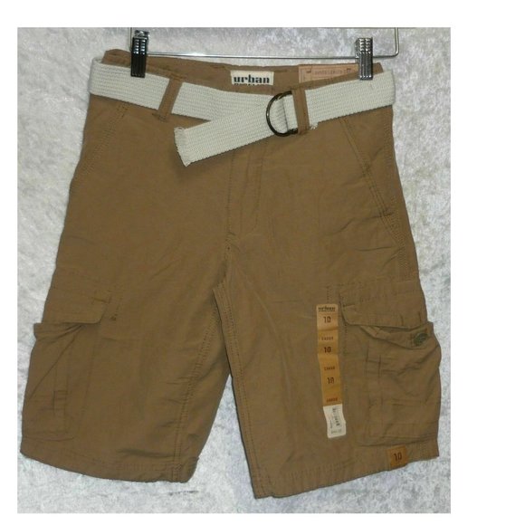 Boy's Cargo Shorts Urban Pipeline belted size 10, 18 NEW - Picture 4 of 7